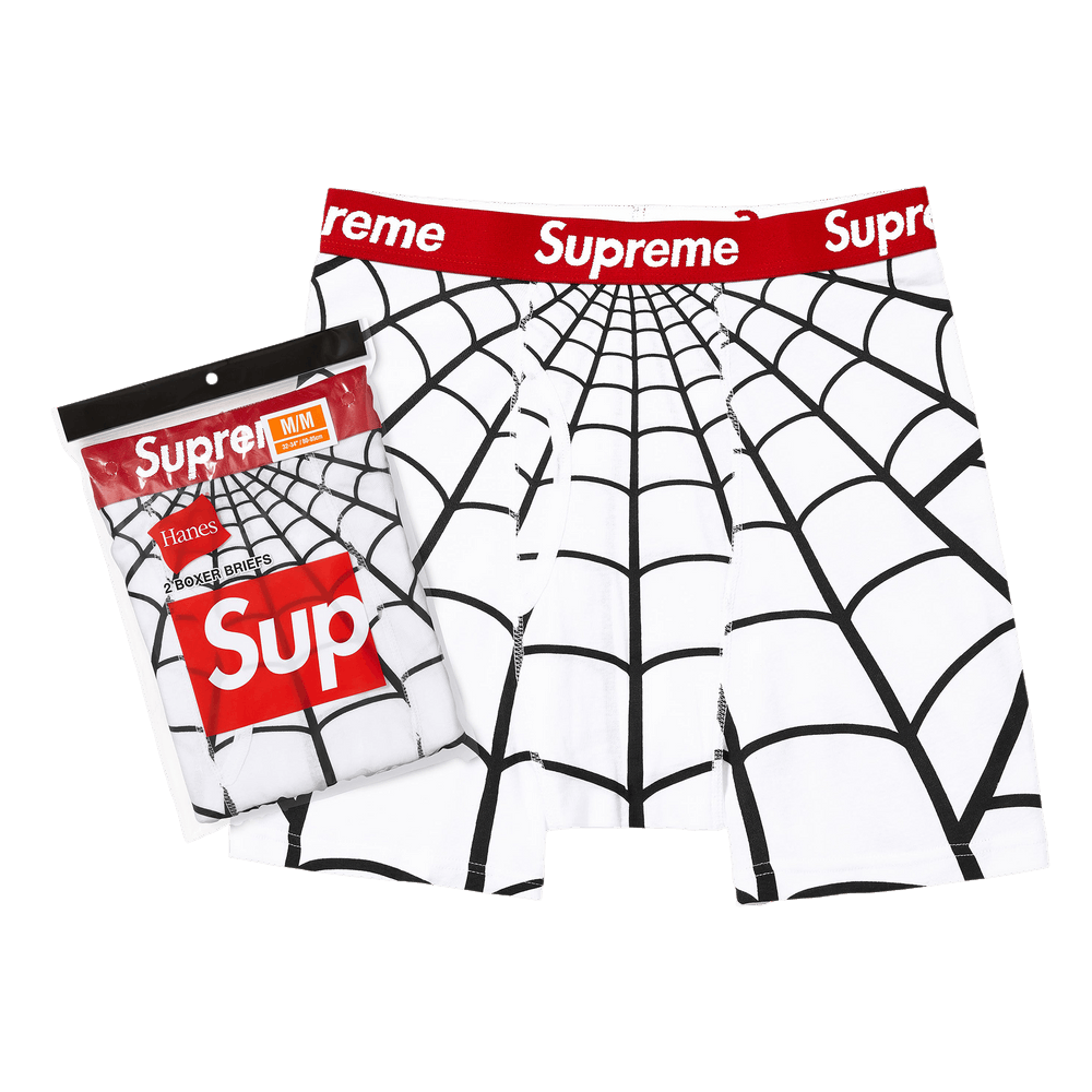 Buy Supreme x Hanes Spider-Man Boxer Briefs (2 Pack) 'White