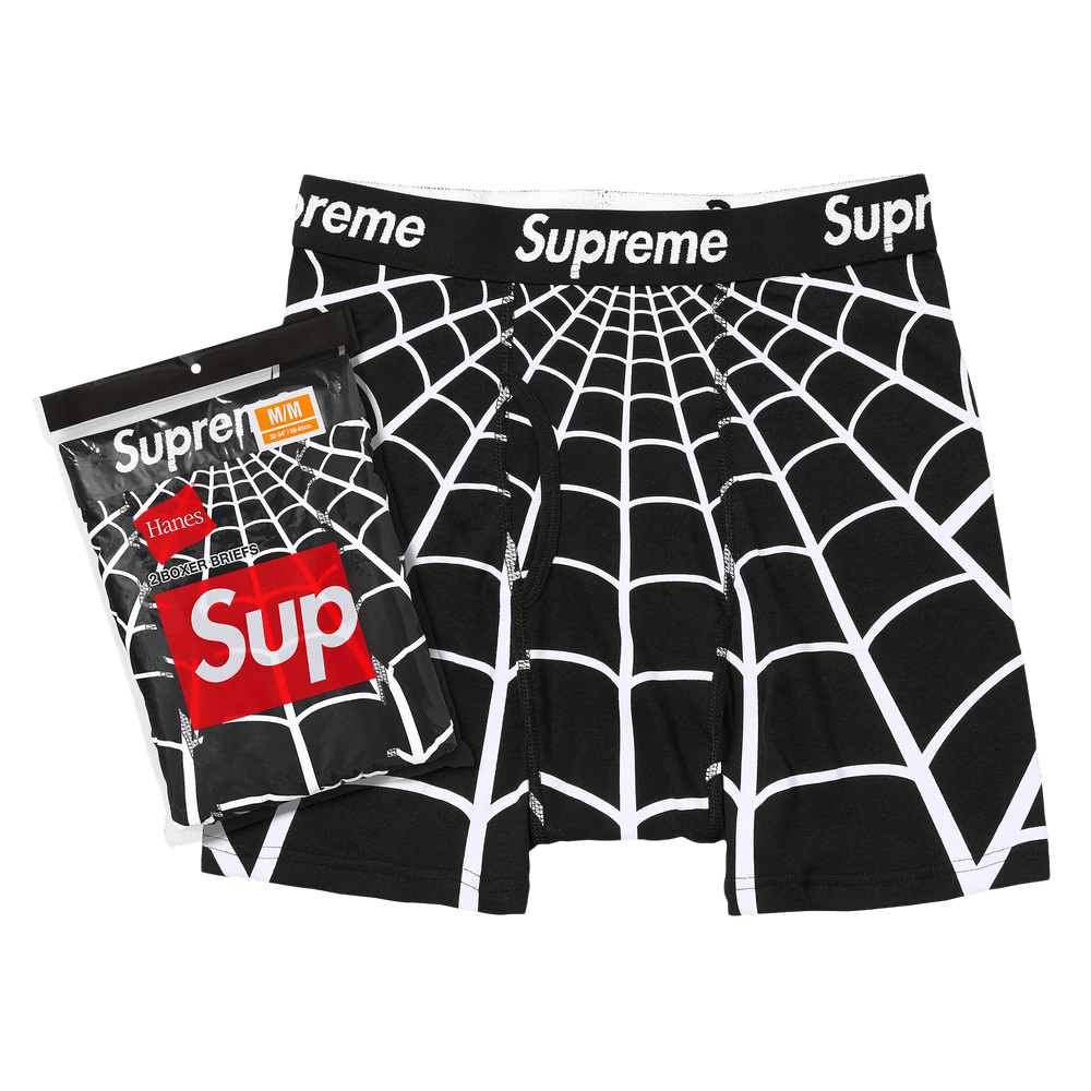 Buy Supreme x Hanes Spider-Man Boxer Briefs (2 Pack) 'Black