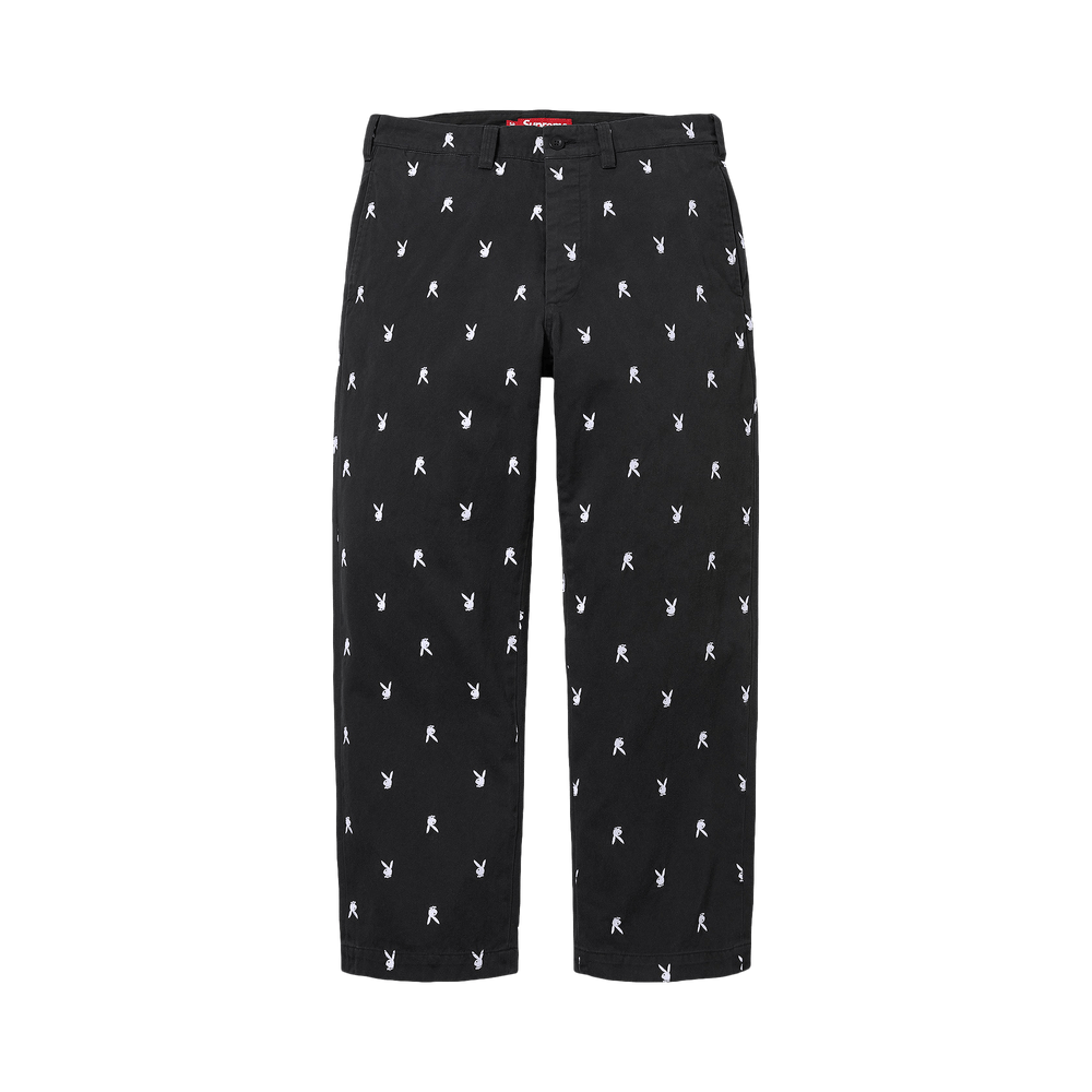 Buy Supreme Chino Pant 'Black Playboy' - SS26P49B BLACK PLAYBOY | GOAT