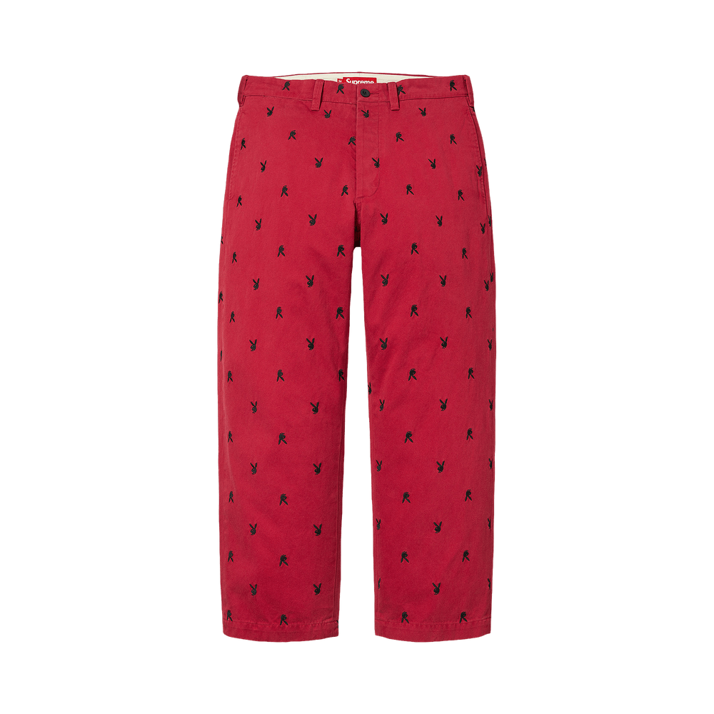 Buy Supreme Chino Pant 'Red Playboy' - SS26P49B RED PLAYBOY | GOAT