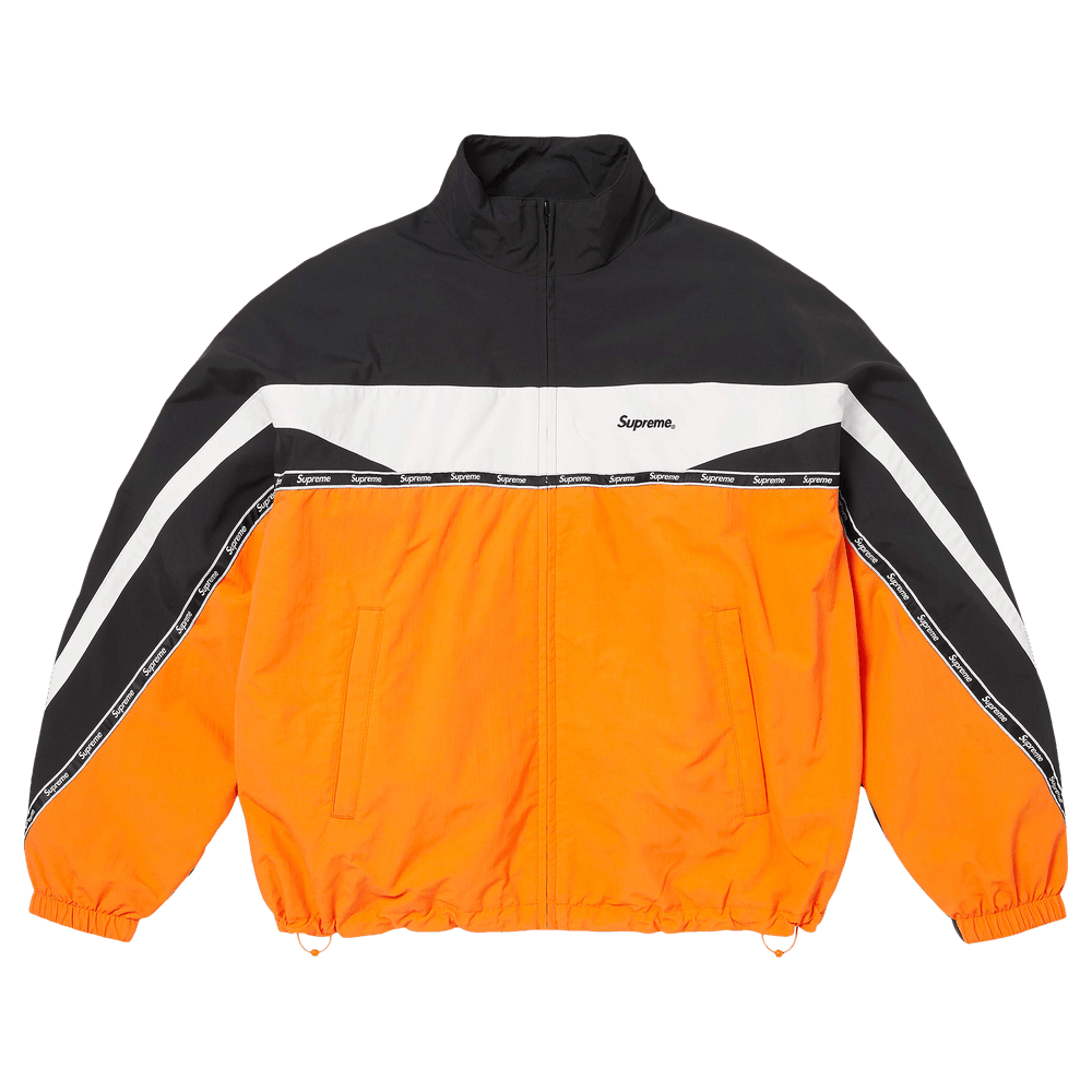 Buy Supreme Logo Taping Track Jacket 'Orange' - SS26J107 ORANGE | GOAT