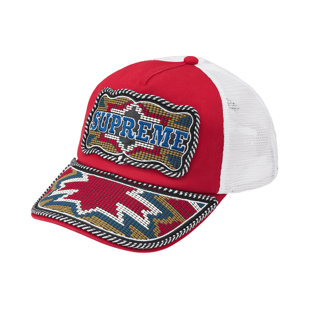 Buy Supreme Western Embroide Mesh Back 5-Panel 'Red' - SS26H93 RED
