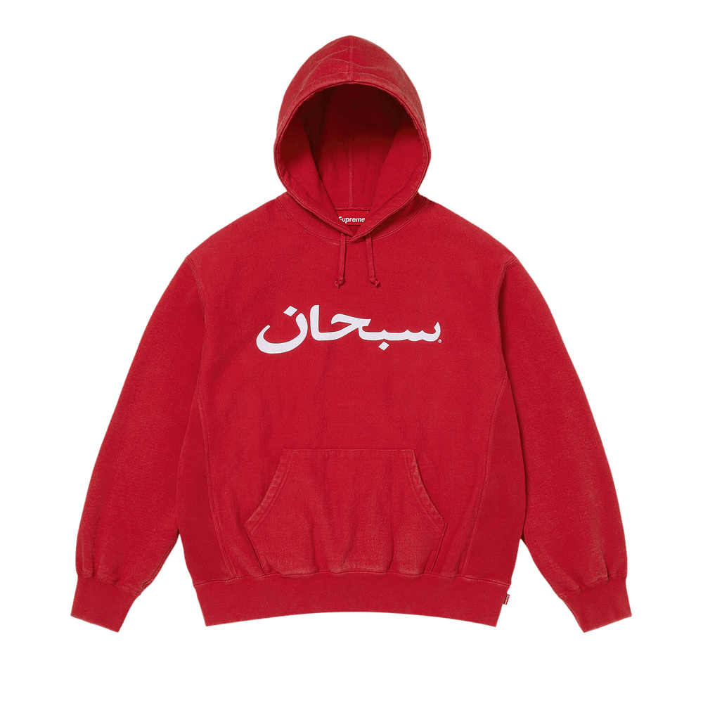 Buy Supreme Arabic Logo Hooded Sweatshirt 'Red' - SS26SW73 RED | GOAT