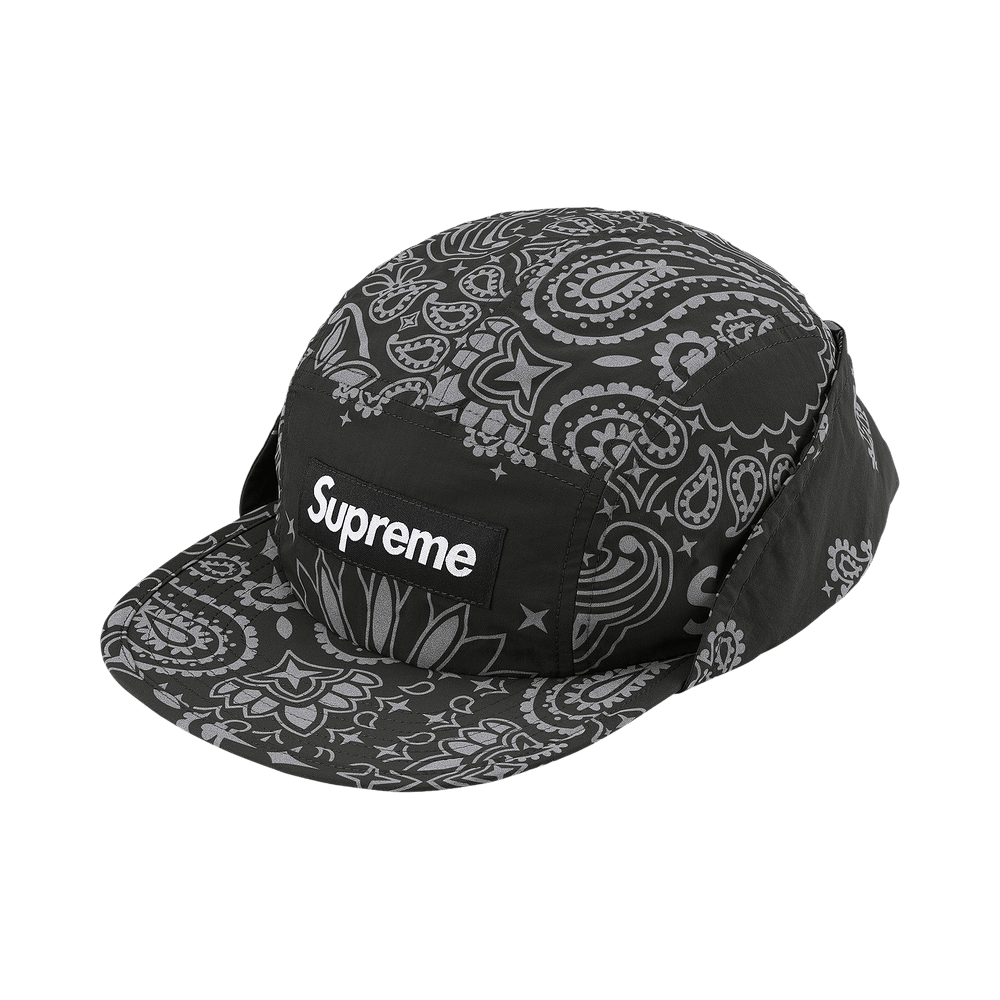 帽子 Supreme Reflective BandanaSunshield Camp Buy Supreme Reflective Bandana Sunshield Camp Cap 'Black