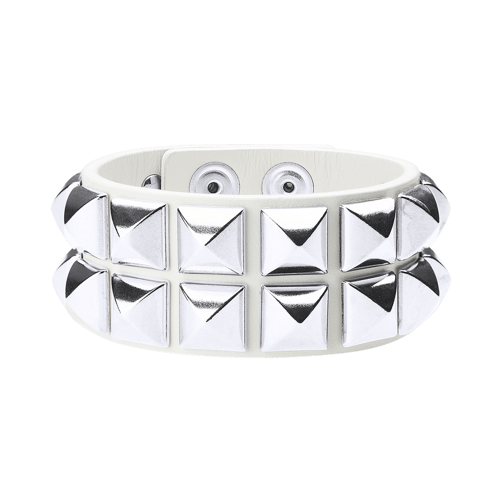 Buy Supreme Studded Leather Bracelet 'White' - SS26B38 WHITE | GOAT