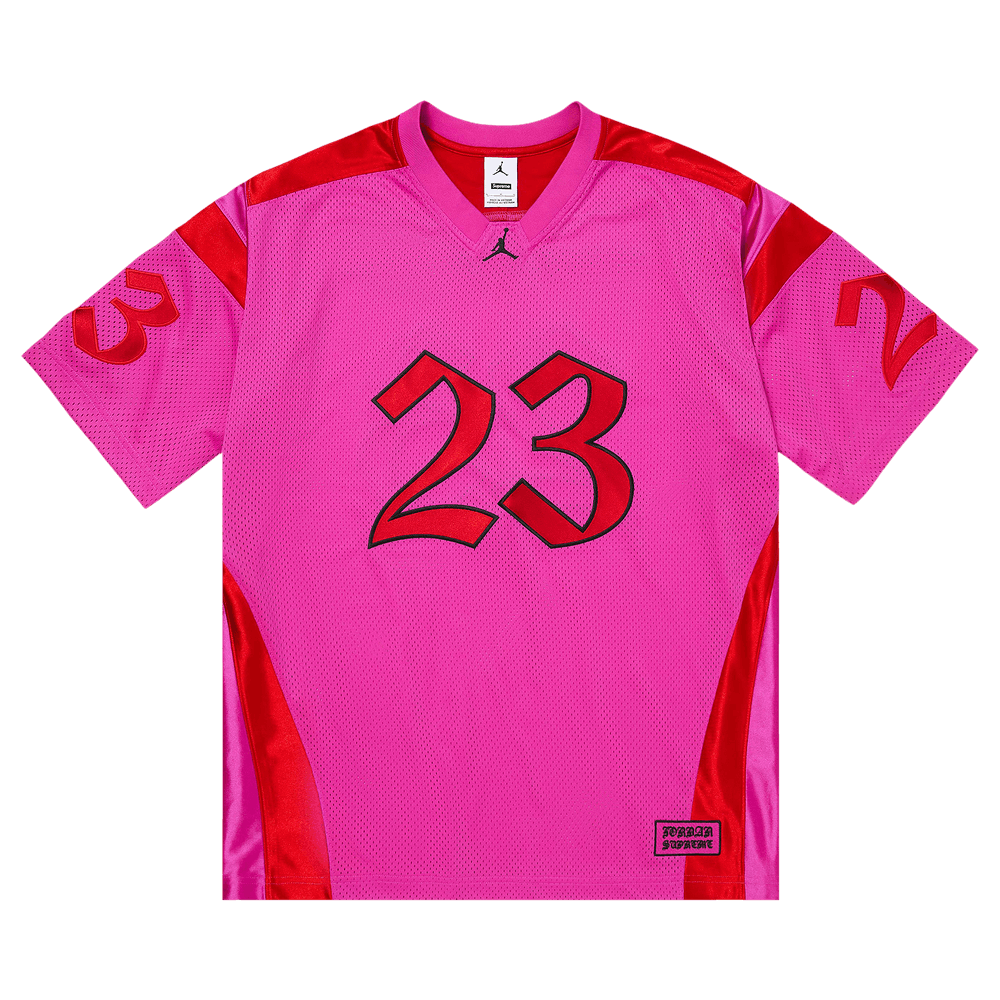 Buy Supreme x Jordan Warm Up Jersey 'Pink' - SS26KN23 PINK | GOAT