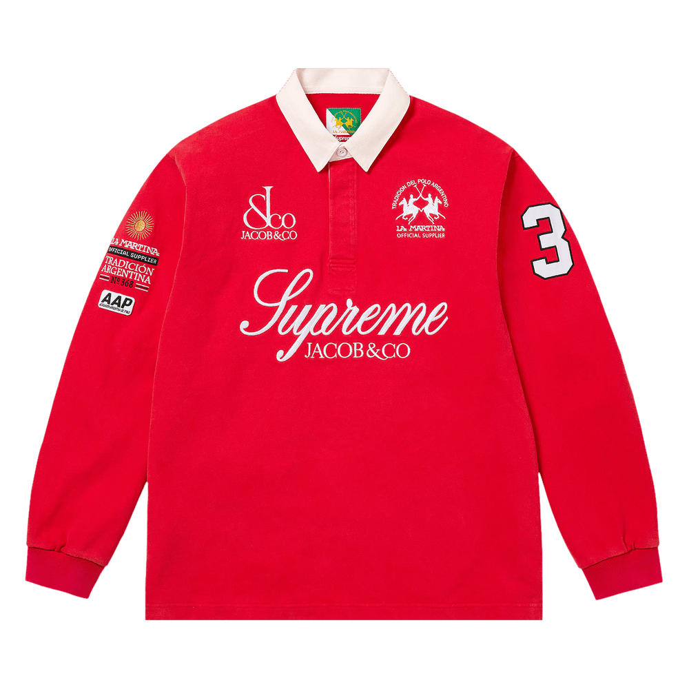 Buy Supreme x La Martina x Jacob & Co Rugby 'Red' - SS26KN65 RED