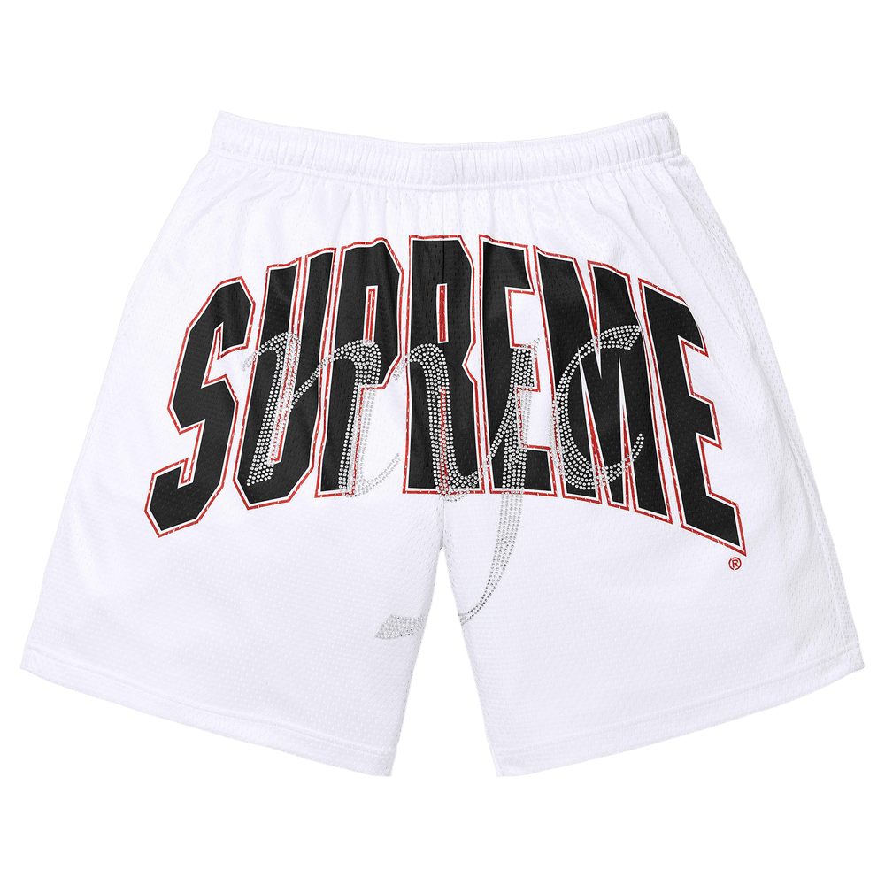パンツ Supreme Rhinestone Mesh Short Black Supreme Rhinestone Mesh