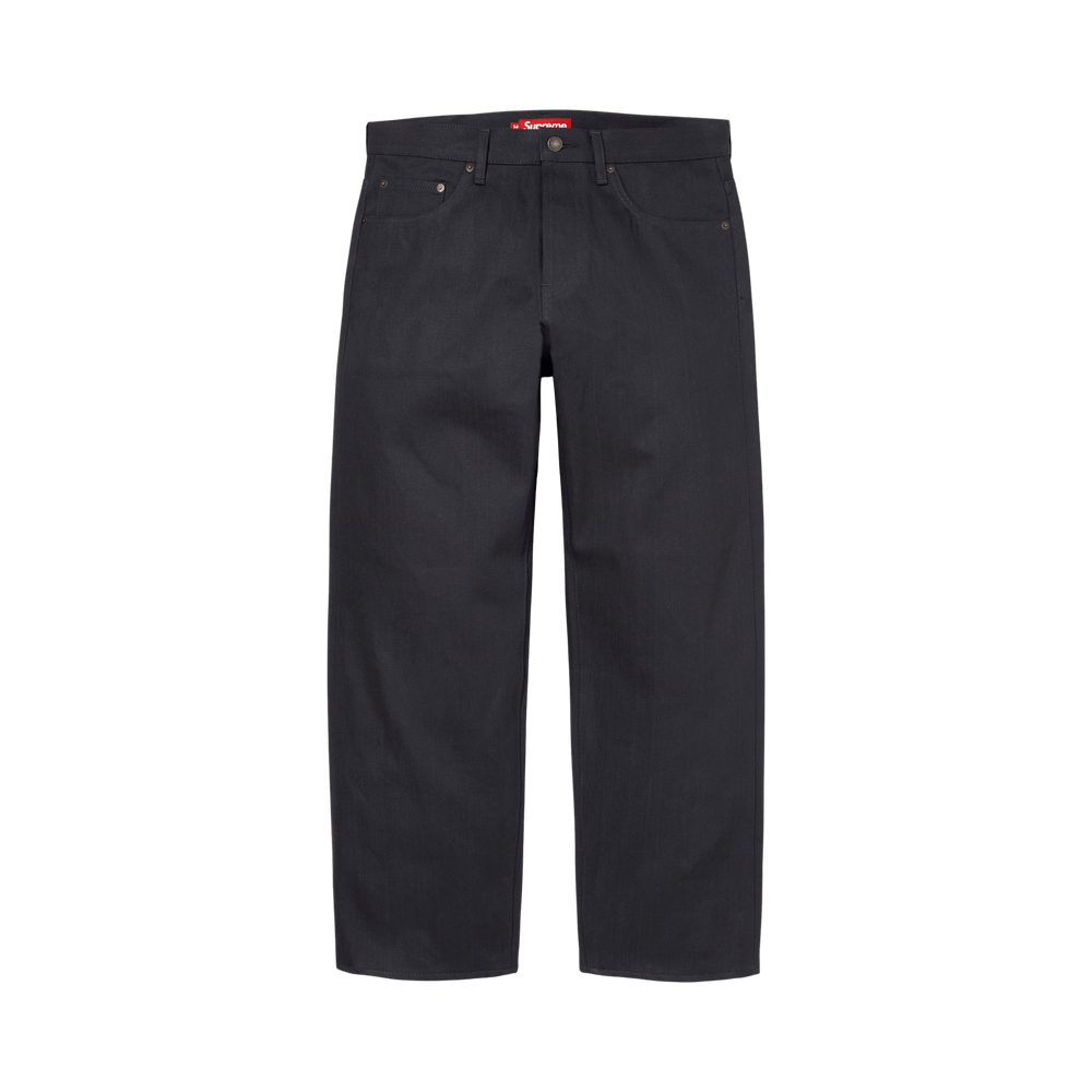 Buy Supreme Rigid Loose Fit Selvedge Jean 'Rigid Black' - FW26P62