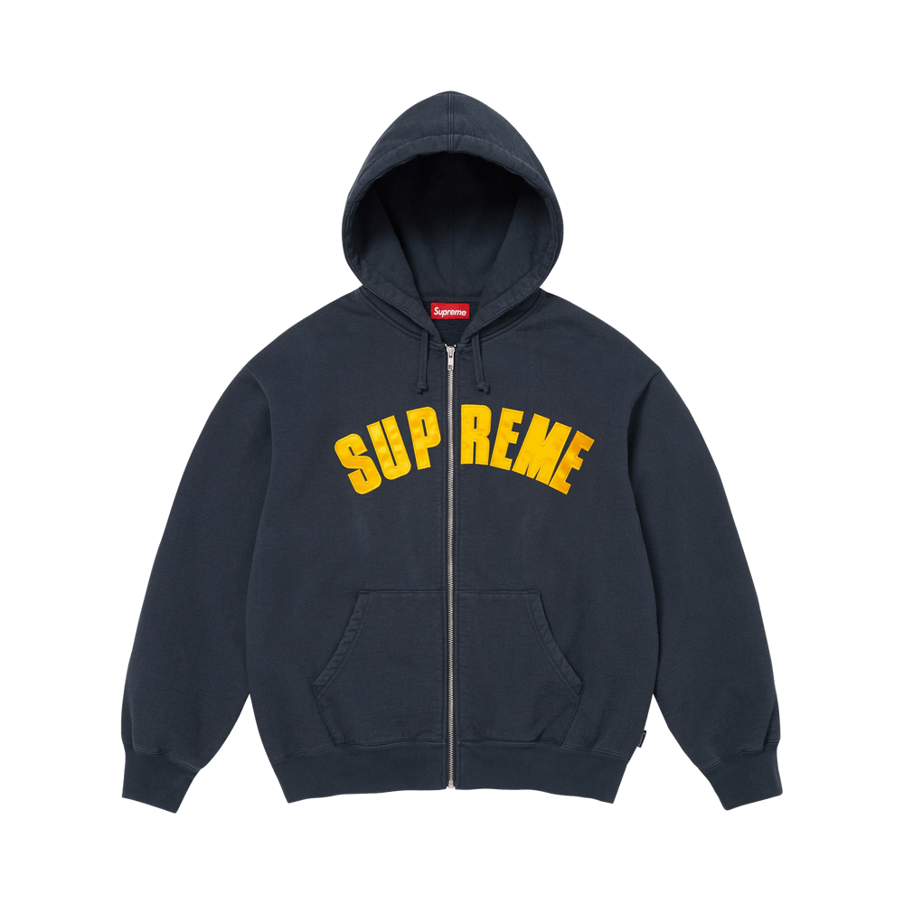 Buy Supreme x Larry Clark Zip Up Hooded Sweatshirt 'Navy