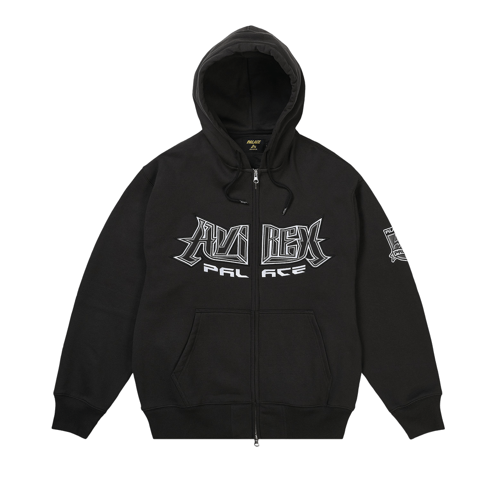 Buy Palace x Avirex Zip Hood 'Black' - P31CS123 | GOAT