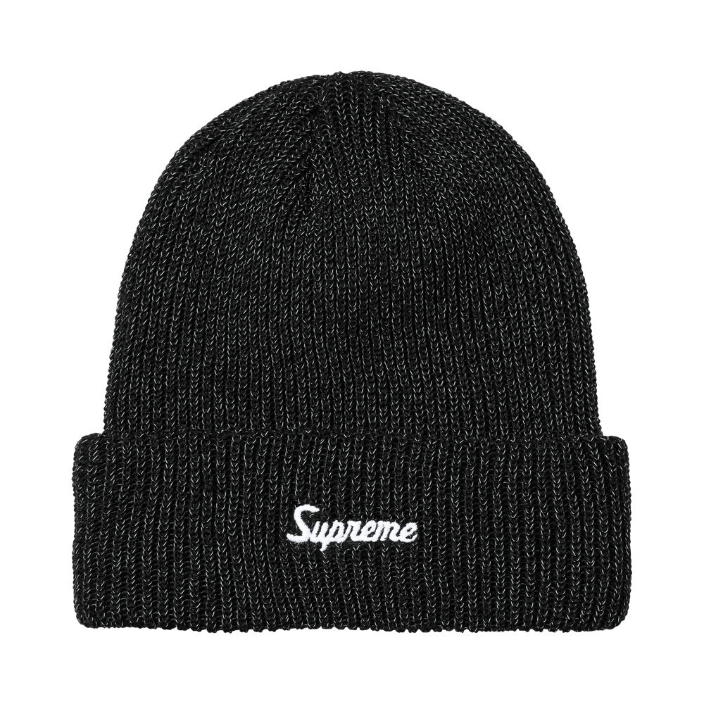 Buy Supreme Loose Gauge Beanie 'Black Reflective' - FW26BN10 BLACK