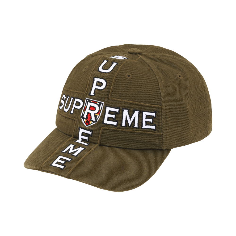 Buy Supreme Cross 6-Panel 'Olive' - FW26H63 OLIVE | GOAT