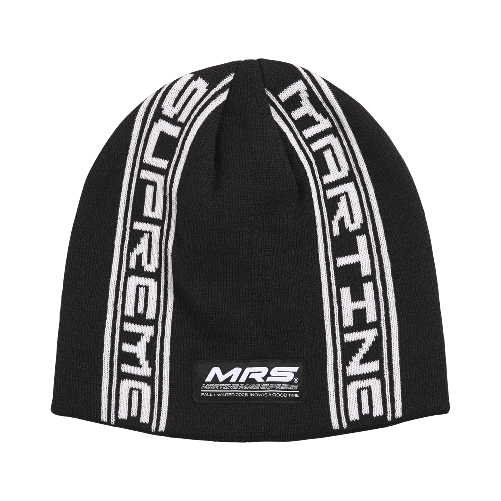 Buy Supreme x Martine Rose Jacquard Beanie 'Black' - FW26BN18