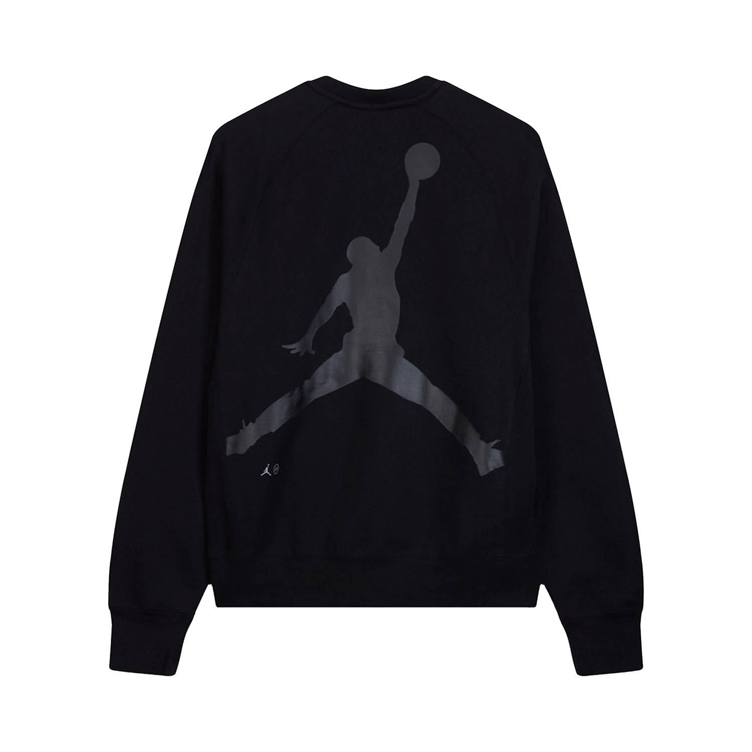 Air Jordan x Fragment Crewneck Sweatshirt 'Black/Reflective Silver ...