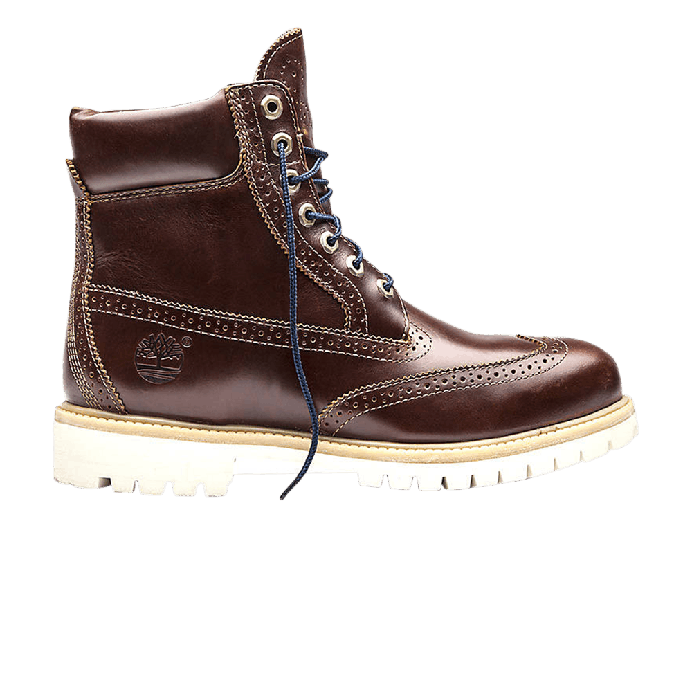 timberland wingtip boots brown