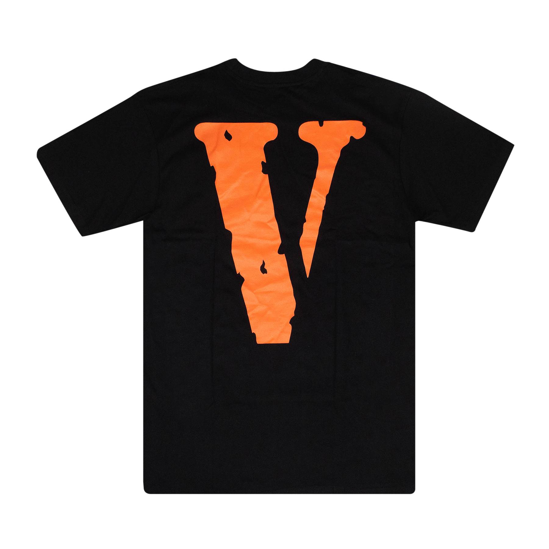 Vlone Logo Short-Sleeve T-Shirt 'Black/Orange' - Vlone - 1020