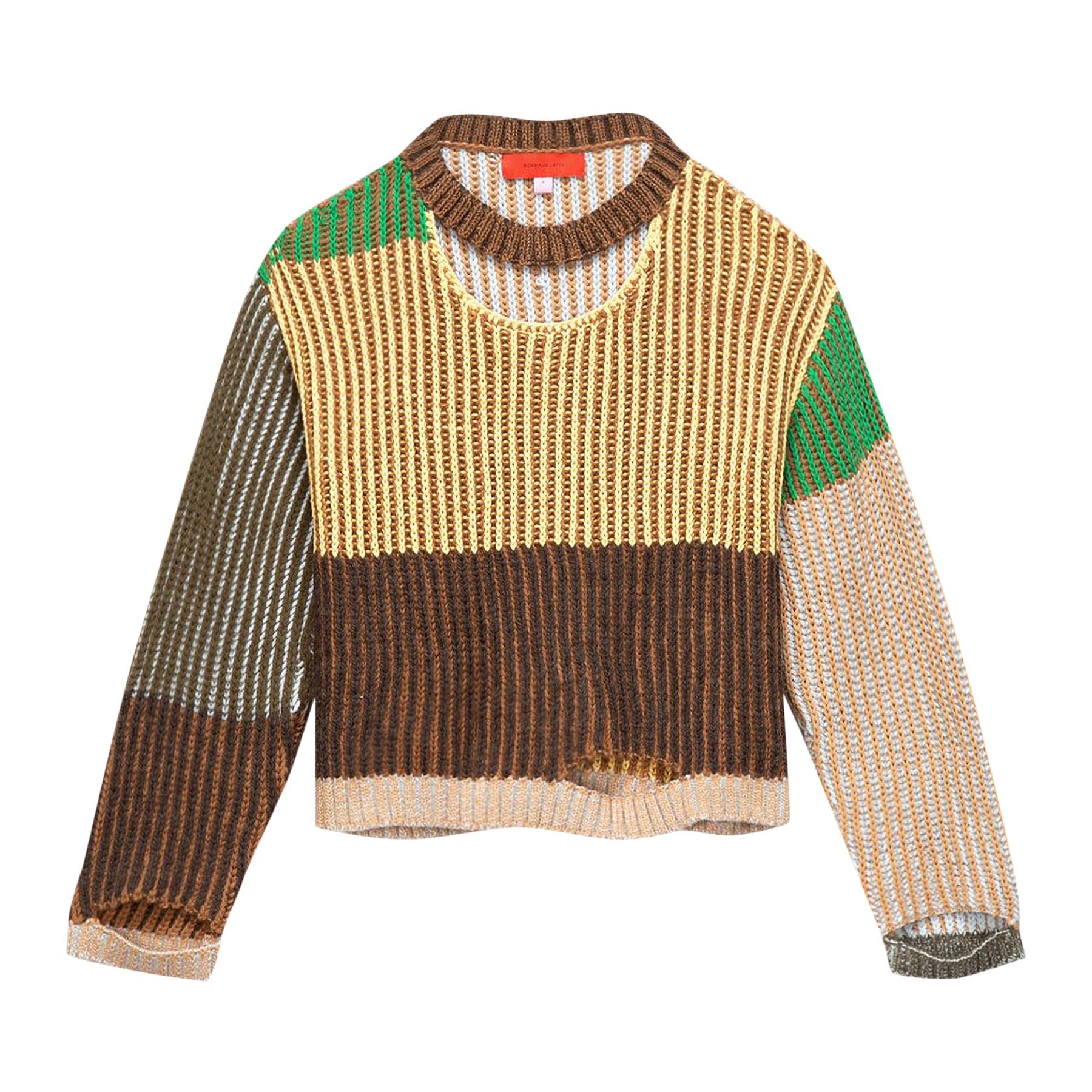 Eckhaus Latta Wiggly Road Sweater 'Meadow Multicolor' - Eckhaus Latta ...