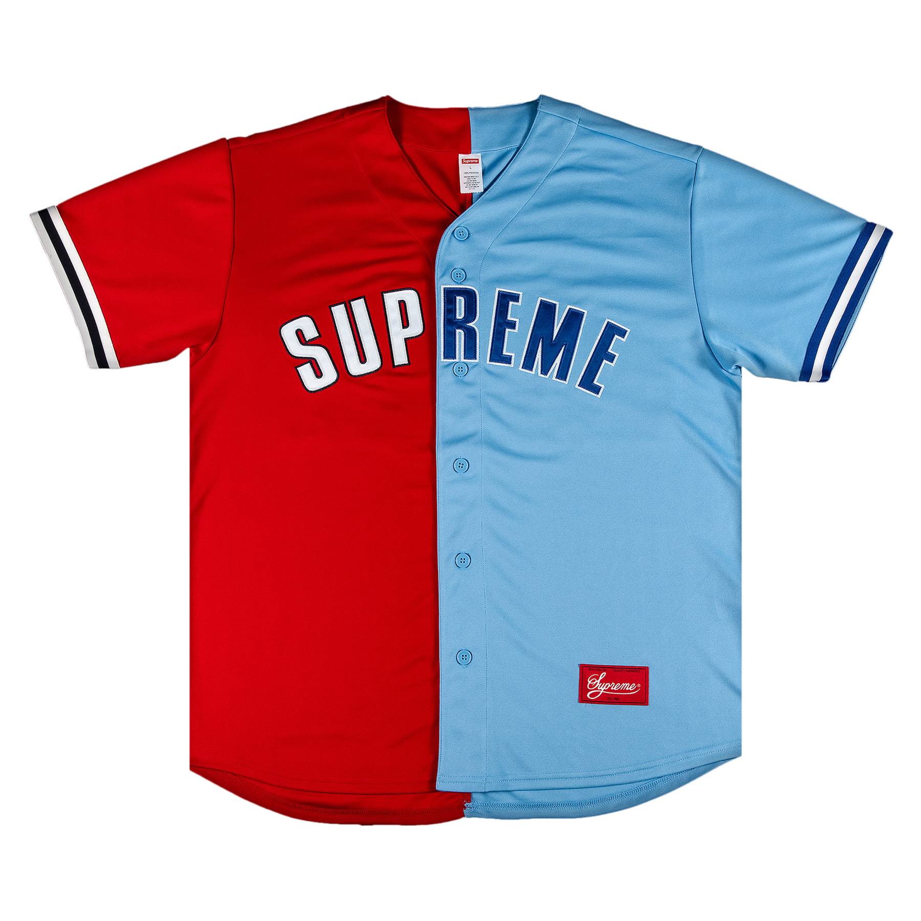 Supreme Don't Hate Baseball Jersey 'Red' - Supreme - SS21KN11 RED | GOAT