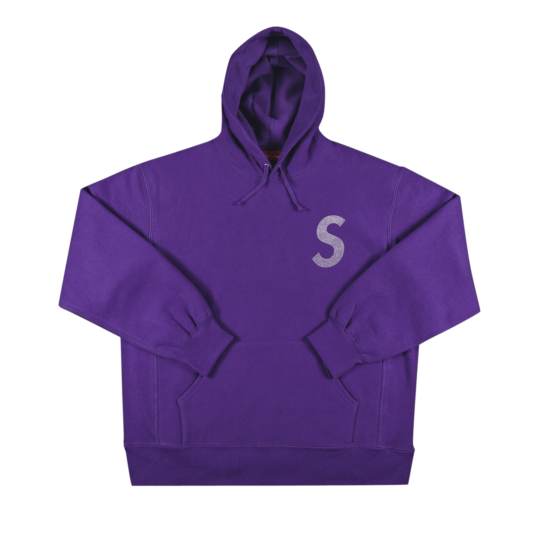 Supreme x Swarovski S Logo Hooded Sweatshirt 'Purple' - Supreme - SS21SW40 PURPLE | GOAT