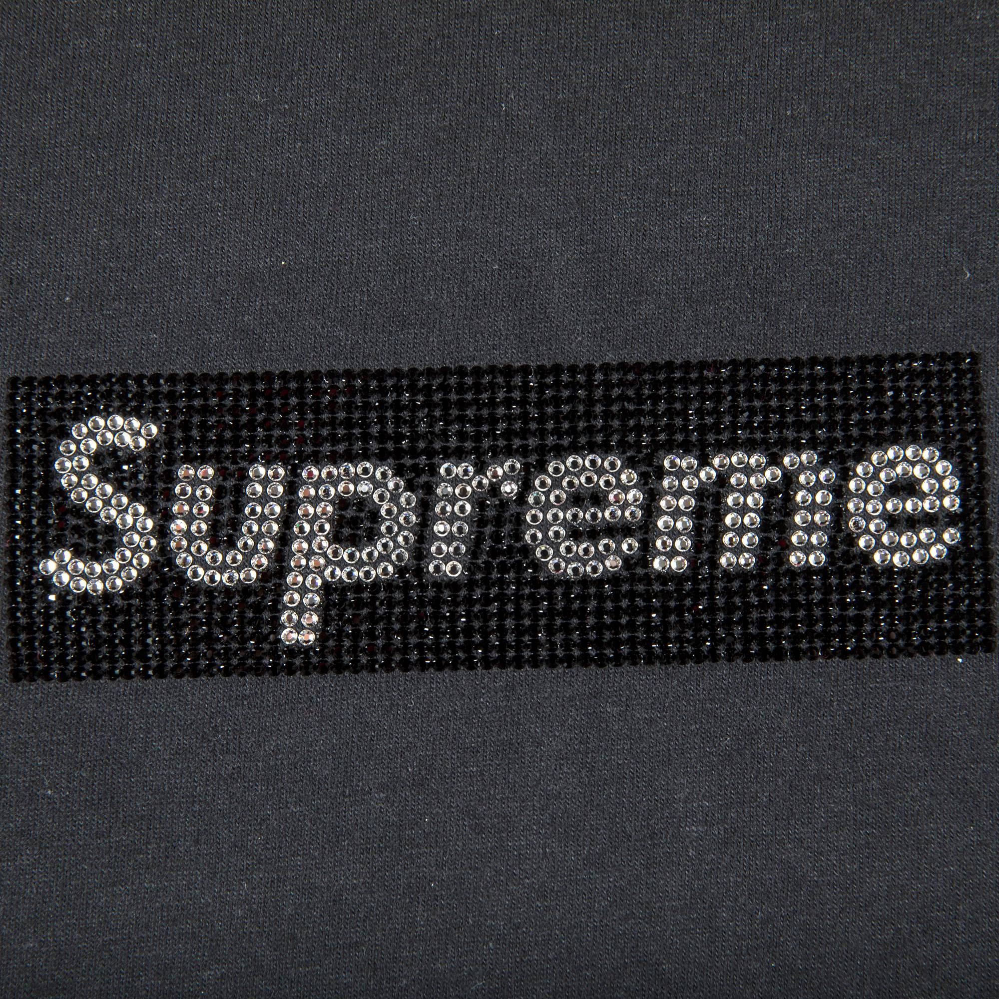 Supreme x Swarovski Box Logo T-Shirt 'Black' - Supreme - SS19T1 BLACK