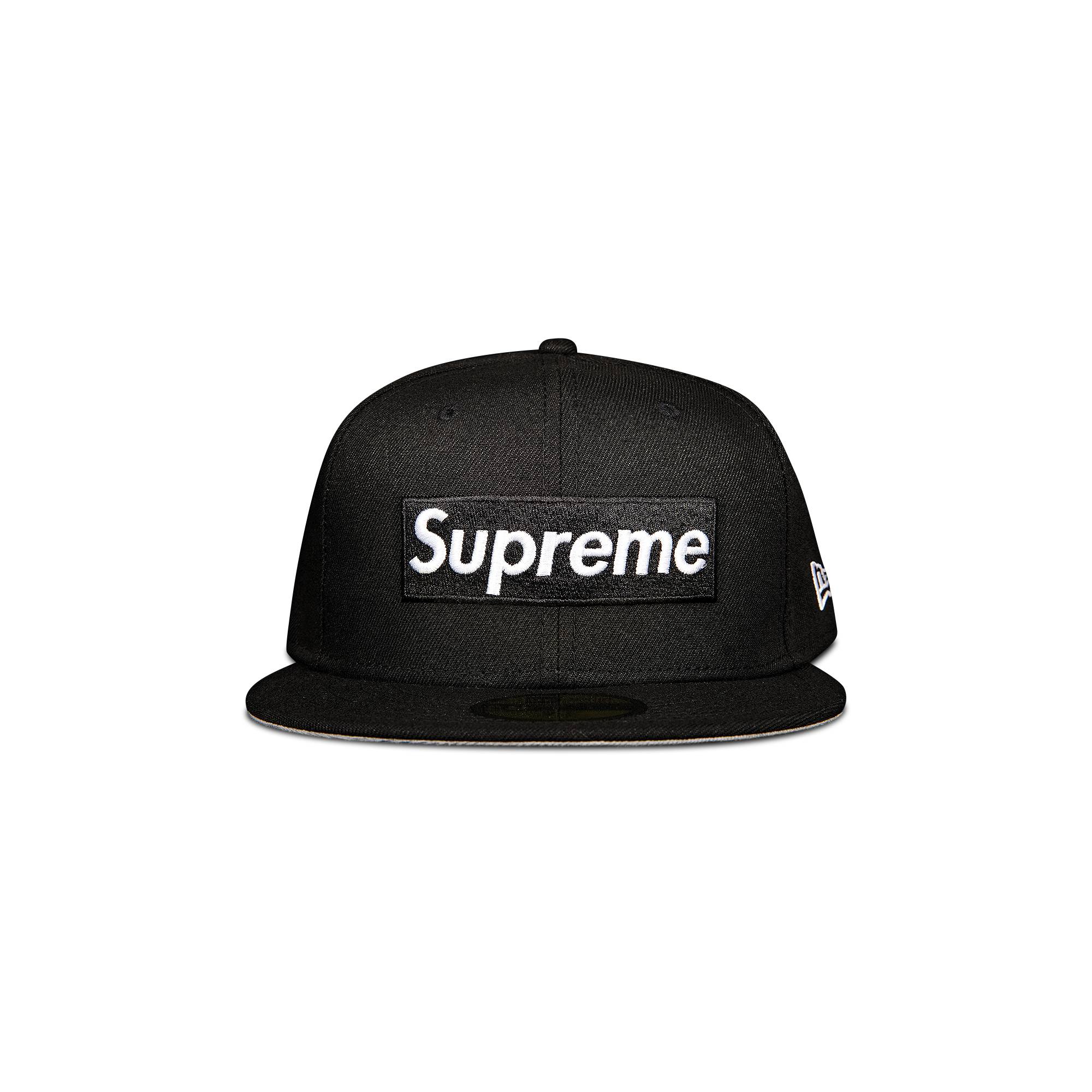 Supreme x New Era Champions Box Logo Hat 'Black' - Supreme - SS21H30