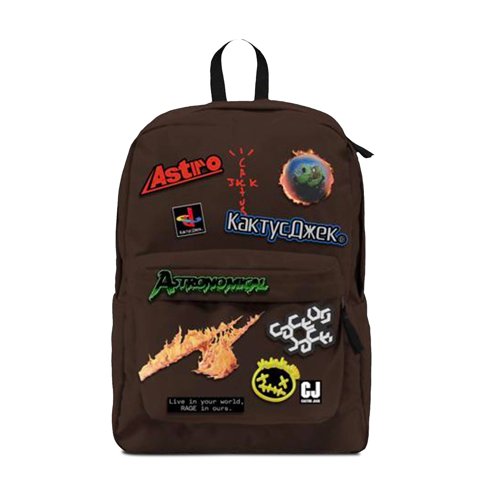 Cactus Jack by Travis Scott Backpack With Patch Set 'Brown' - Cactus