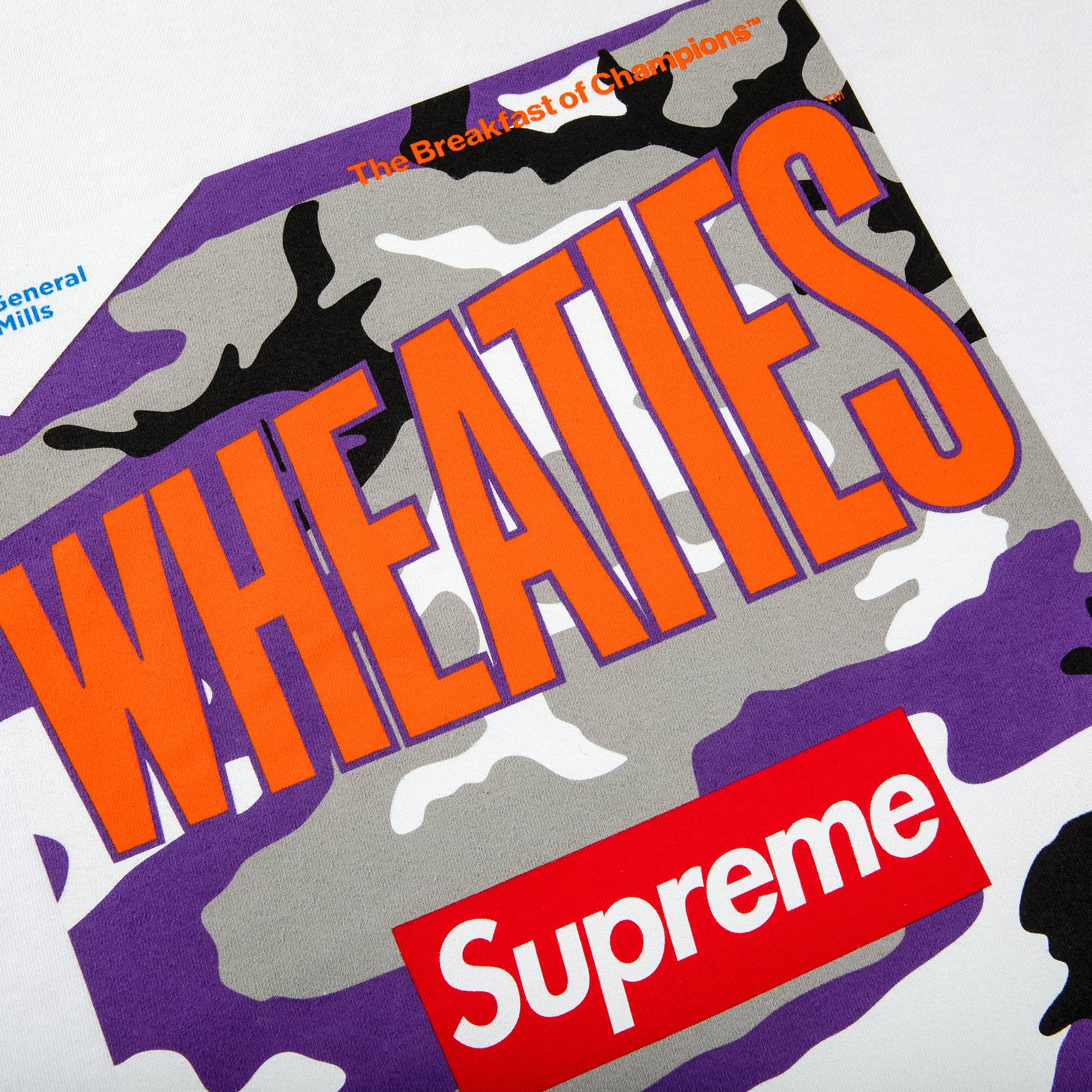 Supreme x Wheaties Tee 'White' - Supreme - SS21T44 WHITE | GOAT