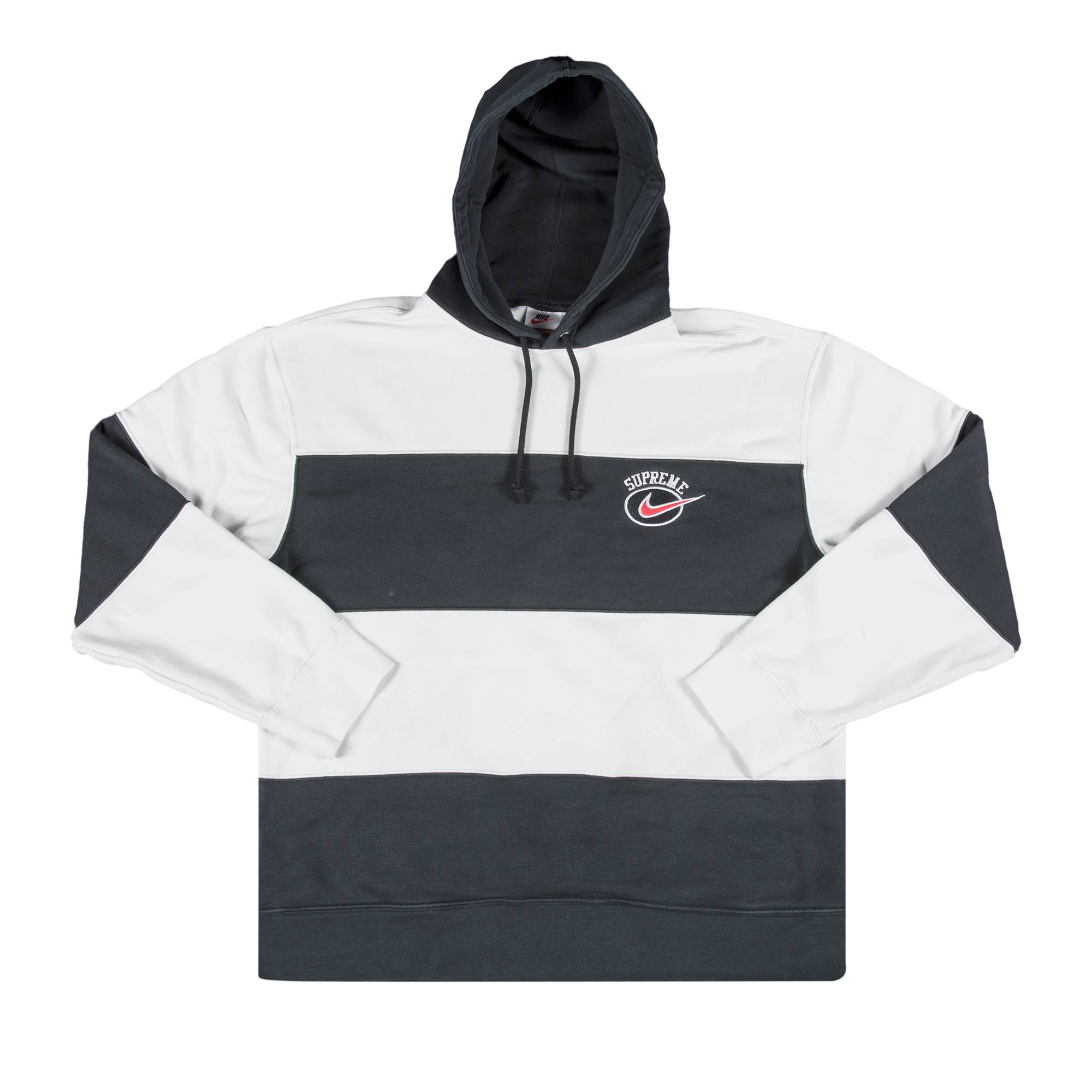 Supreme x Nike Stripe Hooded Sweatshirt 'Black' - Supreme - SS19SW4 BLACK | GOAT