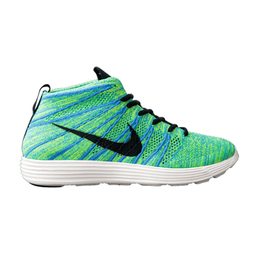 Nike lunar sale flyknit chukka Blauw