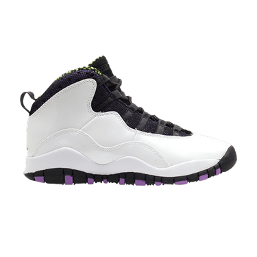 black and purple jordan 10