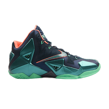 Lebron 11 green and black discount