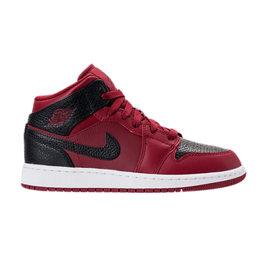 Jordan 1 retro discount mid team red black