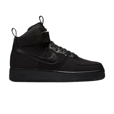 Air force 1 high black canvas hotsell