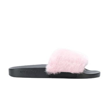 Givenchy pink fur slides deals