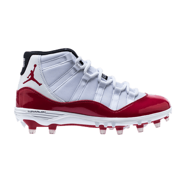 Jordan 11 football cleats red 2025