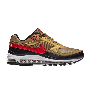 ★ Nike ★ Air Max 97 BW llic Gold University Red Black Nike Air Max 97/BW 'Metallic Gold & Black & University Red