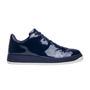 Buy Air Force 1 Supreme Patent Leather Midnight Navy 313644 411 GOAT