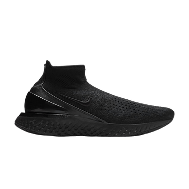 Buy Rise React Flyknit Triple Black AV5554 003 GOAT