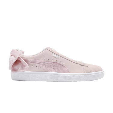 Buy Wmns Suede Bow Hexamesh Pale Pink 369151 02 GOAT