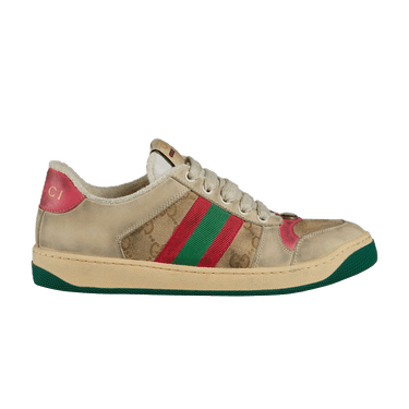 【GUCCI】SCREENER SNEAKERS●5704439Y9209666 Women's Screener sneaker in butter leather | GUCCI® CA