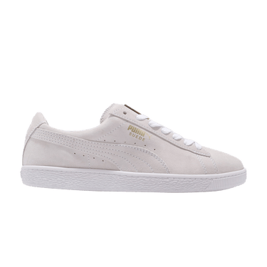 Buy Suede Classic Metal Badge White Team Gold 370081 02 GOAT IT