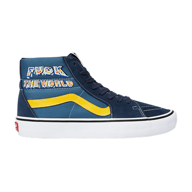 Vans Sk8-Hi Supreme コラボ スニーカー26.5 Buy Supreme x Sk8 Hi 'Fuck The World - Navy' - VN0A45JDSY2