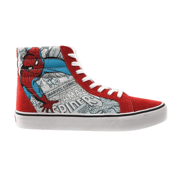 Spiderman vans sale size 8