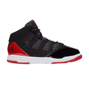 black and red jordans max aura