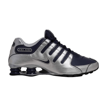 Nike Shox NZ 'Metallic Silver Midnight Navy'