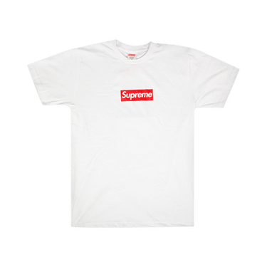 White and red supreme shirt clearance