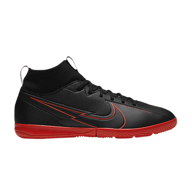 Nike Mercurial Superfly 7 Academy IC GS 'Black Chile Red'
