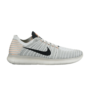 Nike Wmns Free RN Flyknit 'Wolf Grey Mango'