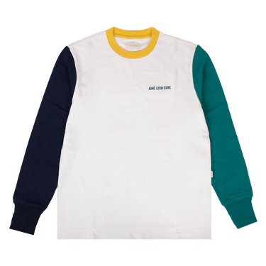 AIME LEON DORE 24AW フットボールロングスリーブTシャツ Buy Aimé Leon Dore Color Block Long-Sleeve T-Shirt 'White